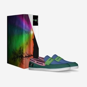 Vintage Rainbow Penny Loafers (Mens)